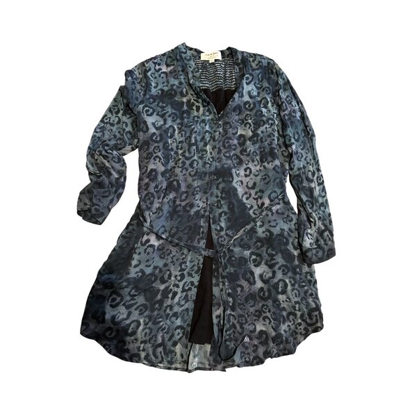 Cloth & Stone for Anthropologie – Cheetah Print Wrap Dress – Size L - Picture 4 of 12